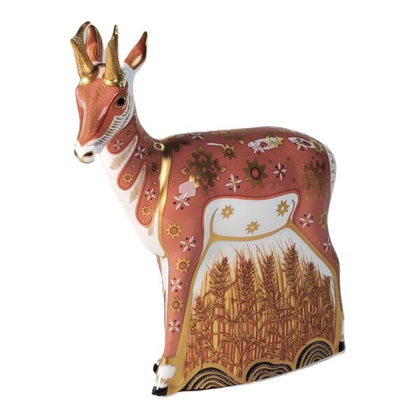 Royal Crown Derby Pronghorn AntelopeLtd Ed. 75/950, Signed - Picture 3 of 9